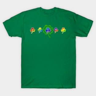 Lucky Clover - Rainbow Shamrocks T-Shirt